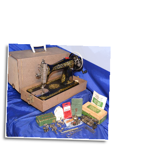 SINGER 115 TIFFANY/GINGERBREAD HAND CRANK SEWING MACHINE SINGER 115 TIFFANY/GINGERBREAD HAND CRANK SEWING MACHINE