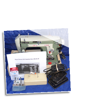 NEW HOME MODEL 532 ZIGZAG SEWING MACHINE SERVICED TEST SEWED RUNS STRONG SEWS A NICE STITCH