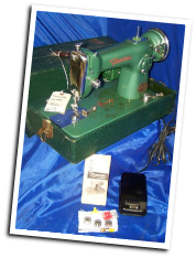 FAMOUS GREEN SEWING MACHINE