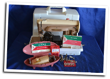 SINGER 404 SLANT NEEDLE SEWING MACHINE SERVICED READY TO SEW FOR SALE