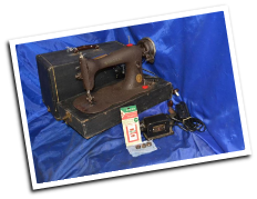 singer brown fiddle 15 class sewing machine