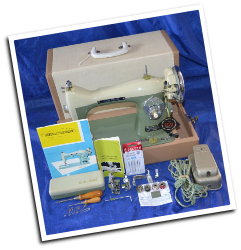 NEW HOME MODEL 170 2 TONE SEWING MACHINE SERVICED TEST SEWED